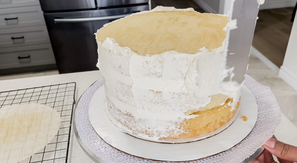 How To Assemble a Layer Cake - delishbymich